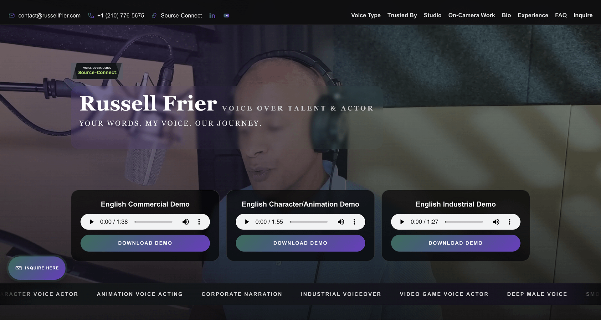 Russell Frier Website